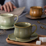 VALENTINA CUP AND SAUCER SET - PISTACHIO (DARK GREEN)