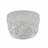 ACRYLIC SCOLLOP SNACK BOWL - CLEAR
