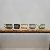 VALENTINA CUP AND SAUCER SET - PEWTER (DARK BLUE)