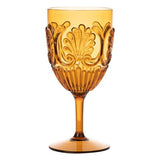 ACRYLIC WINE SCOLLOP AMBER