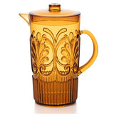ACRYLIC SCOLLOP PITCHER - AMBER