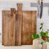 Square Elm Board with Handle - Large