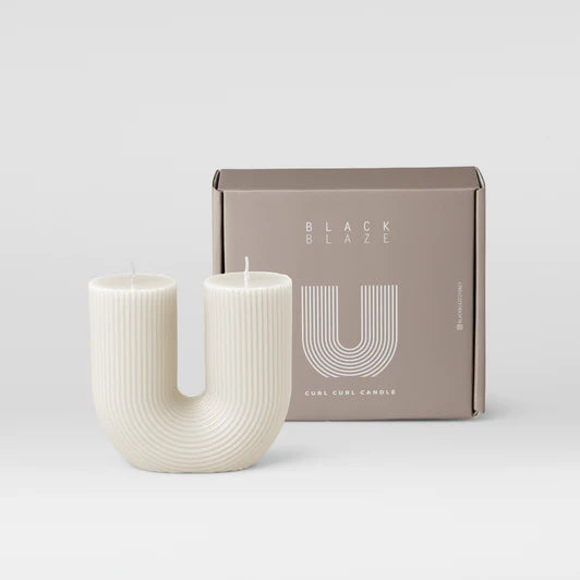 Curl Curl Candle - White | Creeping Fig
