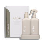 BENCH SPRAY & DISHWASHING LIQUID + TRAY, PREMIUM KITCHEN DUO | Creeping Fig