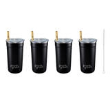 Black Reusable Party Cups - 4 pack
