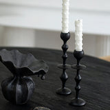 Infinity Candle Holder - Black Medium