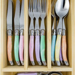 LOUIS THIERS LAGUIOLE 24P CUTLERY SET - PASTEL MULTI COLOUR | Creeping Fig