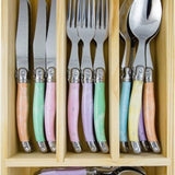 LOUIS THIERS LAGUIOLE 24P CUTLERY SET - PASTEL MULTI COLOUR | Creeping Fig