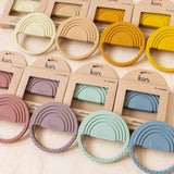 RAINBOW SILICONE TEETHER - SAGE