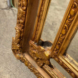 French Louis XVI Style Antique Gold Mirror