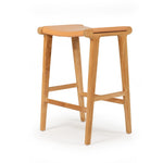 LEATHER STOOL – FLAT NATURAL | Creeping Fig