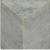 Rufus Block Square Marble Side Table - Onyx Marble