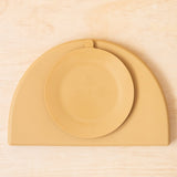 SILICONE DIVIDED PLATE - ROSEWOOD