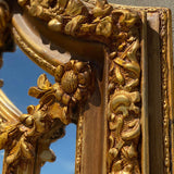 French Louis XVI Style Antique Gold Mirror