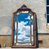 French Louis XVI Style Antique Gold Mirror