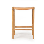LEATHER STOOL – FLAT NATURAL | Creeping Fig