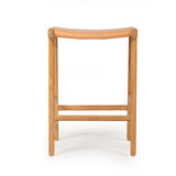LEATHER STOOL – FLAT NATURAL | Creeping Fig
