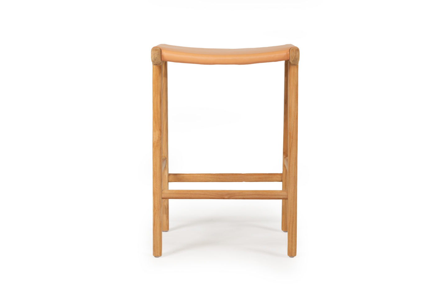 LEATHER STOOL – FLAT NATURAL | Creeping Fig