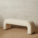 Bernard Boucle Bench Seat - Ivory