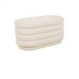 Kennedy Ribbed Oval Ottoman