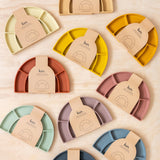SILICONE DIVIDED PLATE - HEATHER