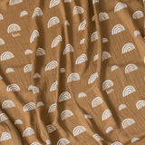 ORGANIC SWADDLE RAINBOW - UMBER