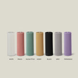 Wide Column Pillar Candle Party Set - Grey + Honey