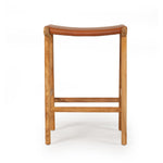 LEATHER STOOL – FLAT TAN | Creeping Fig