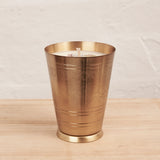 Soy Candle in Brass Lassi Cup - Gardenia | Creeping Fig